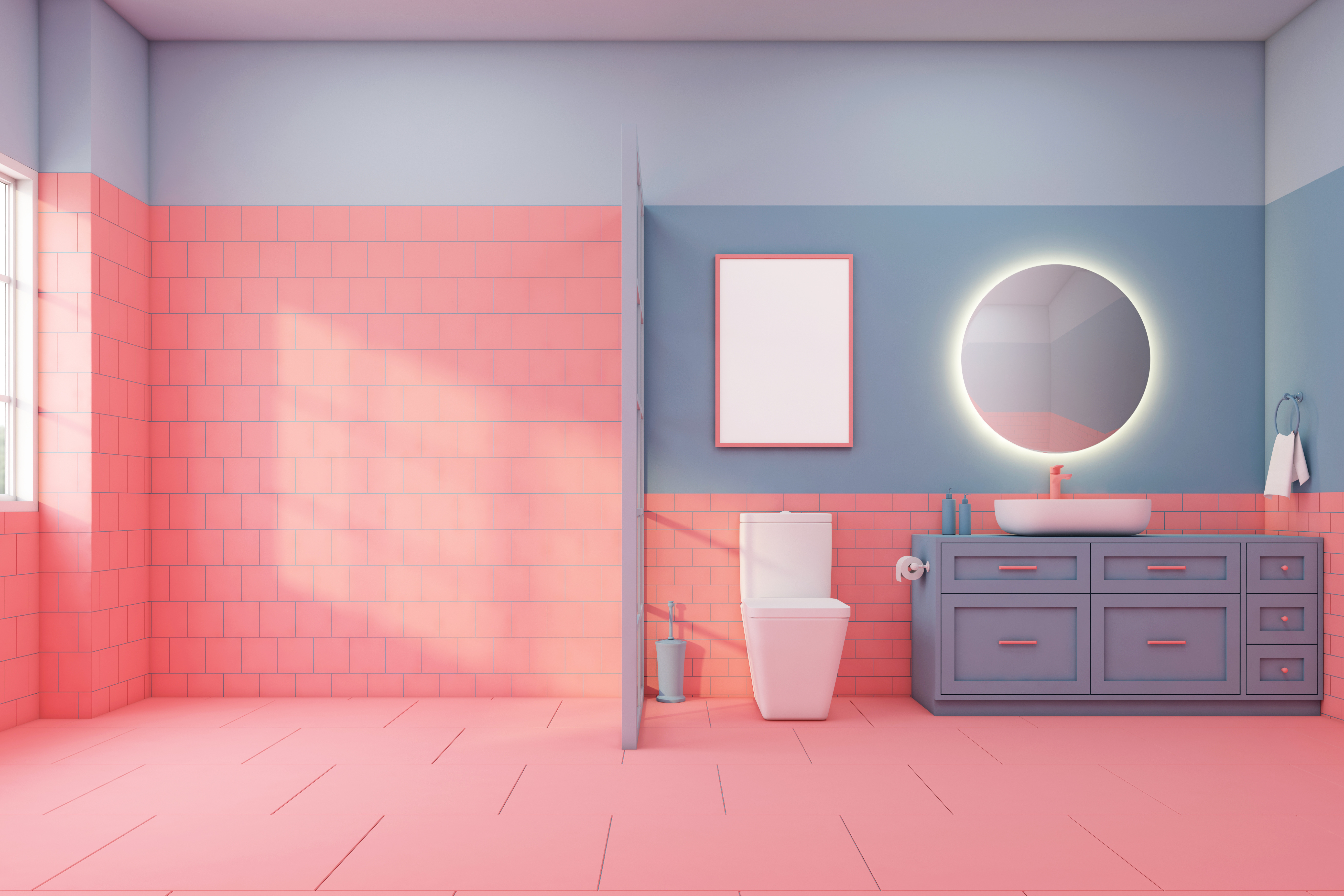 Kolorowa łazienka