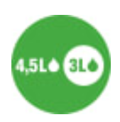 Spłukiwanie 3/4,5 L