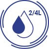 Oszczędne spłukiwanie 2/4 L