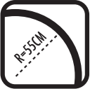 Promień łuku 55