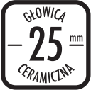 Głowica ceramiczna 25 mm